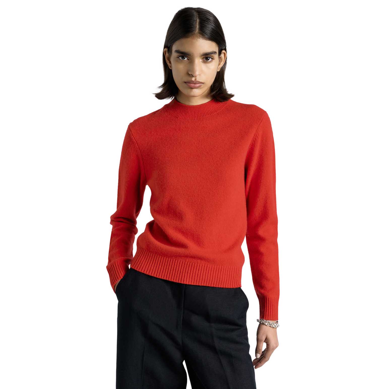 Cue Merino Cashmere Blend Mock Neck Knit